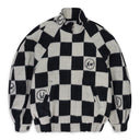 BLACK WOVEN BLOUSON BUTTON-DOWN SHIRT