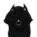 BLACK KNIT HOODIE