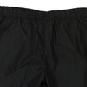 BLACK TECH NYLON WITH ANKLE GATHERING AND PRESSED ROSE TRACK TROUSERS