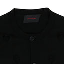 BLACK CUT OUT LOVE HEART CARDIGAN