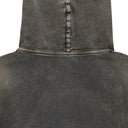 BLACK D-ANGY-HOOD TRACK CROPPED DENIM HOODIE