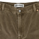 BROWN CORDUROY JOINER SHORTS