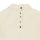 NATURAL MULTI-BUTTON LIGHT WOOL POLO SHIRT