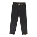 BROWN P-KOOMAN WITH LOGO BUCKLE LEATHER PANTS