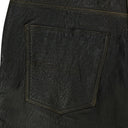 BROWN P-KOOMAN WITH LOGO BUCKLE LEATHER PANTS