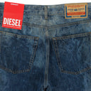 BLUE SIDE ZIP RELAXED JEANS
