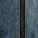 BLUE SIDE ZIP RELAXED JEANS