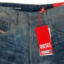 BLUE SIDE ZIP RELAXED JEANS