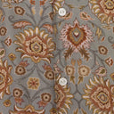 GREEN ORIENTAL PATTERN RAYON BUTTON-DOWN SHIRT