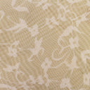 GREEN/WHITE/BEIGE WISPY FLARED LEG STRAIGHT TROUSERS