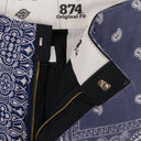 NAVY BANDANA D TROUSERS
