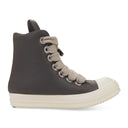 DARK DUST JUMBO LACE PADDED LEATHER SNEAKERS