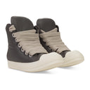 DARK DUST JUMBO LACE PADDED LEATHER SNEAKERS