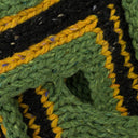 GREEN INTERWOVEN STRIPE RUNWAY VEST