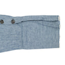 BLUE LINEN BUTTON-DOWN SHIRT