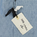 BLUE LINEN BUTTON-DOWN SHIRT