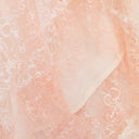 PINK/WHITE FLORAL TULLE ASYMMETRICAL FLARED SKIRT