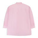 PINK OVERSIZE COTTON SILK DARLING BUTTON-DOWN SHIRT