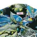 BLUE BOXY HAWAIIAN BUTTON-DOWN SHIRT