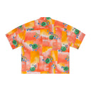 PINK BOXY HAWAIIAN BUTTON-DOWN SHIRT