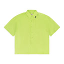 GREEN CAMISOLE BUTTON-DOWN SHIRT