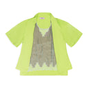 GREEN CAMISOLE BUTTON-DOWN SHIRT