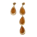 BROWN TRANSPARENT LES AMANDES EARRINGS