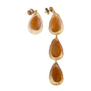 BROWN TRANSPARENT LES AMANDES EARRINGS