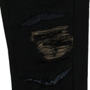 BLACK PRINTED SKINNY JEANS