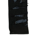 BLACK PRINTED SKINNY JEANS