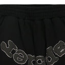 BLACK OG WEB V2 RHINESTONE SHORTS
