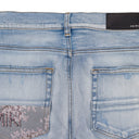 LIGHT INDIGO HIBISCUS ARTPATCH JEANS
