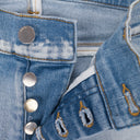 LIGHT INDIGO HIBISCUS ARTPATCH JEANS