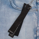 LIGHT INDIGO HIBISCUS ARTPATCH JEANS
