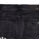 AGED BLACK MA DRIP JEANS