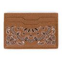 BROWN LEATHER BANDANA CARDHOLDER