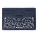 NAVY LEATHER BANDANA CARDHOLDER
