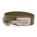 MILITARY GREEN PEBBELED JAX BRACELET