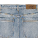 BLUE FIREWORKS WASH DENIM STRAIGHT-FIT JEANS