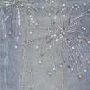 BLUE FIREWORKS WASH DENIM STRAIGHT-FIT JEANS