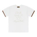 WHITE PEARL PATCHWORK SHORT SLEEVE