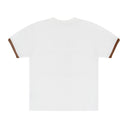 WHITE PEARL PATCHWORK SHORT SLEEVE