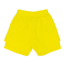 YELLOW PRO DOUBLE LAYER SHORTS