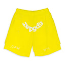 YELLOW OG DOUBLE LAYER SWEATSHORT