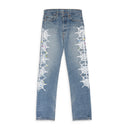 BLUE VINTAGE WEB STRAIGHT-FIT JEANS