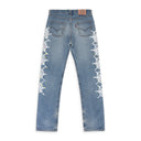 BLUE VINTAGE WEB STRAIGHT-FIT JEANS