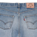 BLUE VINTAGE WEB STRAIGHT-FIT JEANS