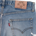 BLUE VINTAGE WEB STRAIGHT-FIT JEANS