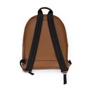 BROWN PEBBELED NAPPA BACKPACK