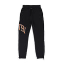 BLACK/ORANGE BANDANA SWEATPANTS